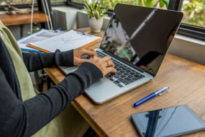 Military spouse writing a blog for the ASYMCA Military Spouse Writing Program.