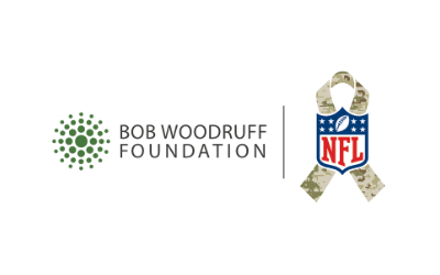 Bob Woodruff Foundation NFL Veterans partnership logo