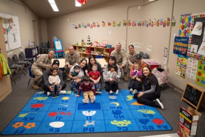 Military families together at ASYMCA's Operation Little Learners Class