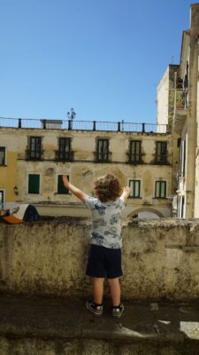 Military kid exploring the cultural sites of Italy during a PCS move