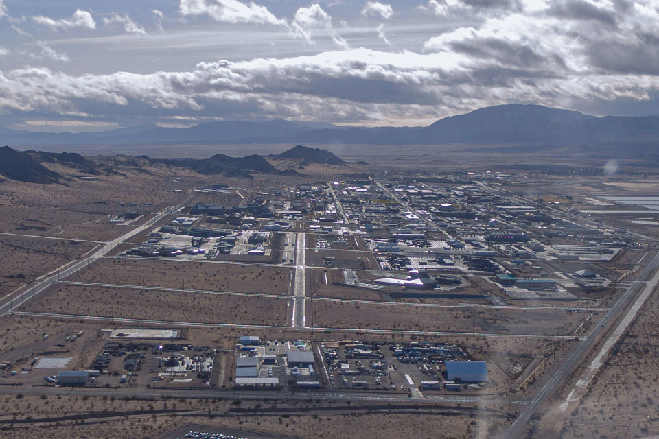 Aerial view of twentynine palms